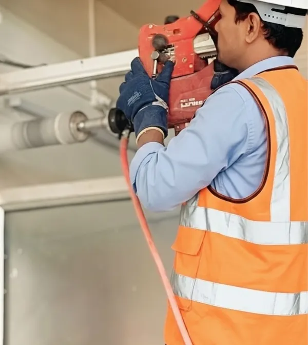 core cutting compressive strength evaluation