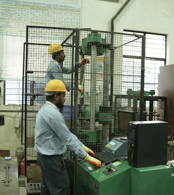 steel reinforcement testing