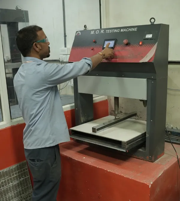 tile finishing material testing